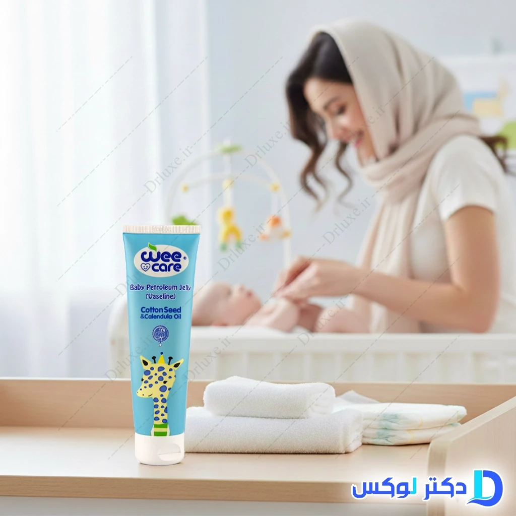 ژل پترولیوم یا وازلین کودک پنبه دانه وی کر 80 گرم